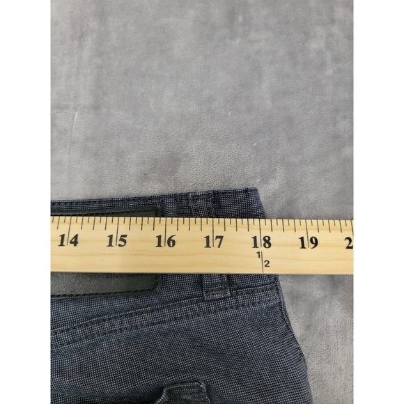 HUGO BOSS Maine1-10 Men Stretch Pants 36x35 Black Gray Straight FLAWED NO BUTTON - Picture 10 of 11